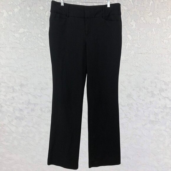 Nine West Black Stretch Bootcut Dress Pants with Wide Waistband Size 10 - Picture 1 of 9